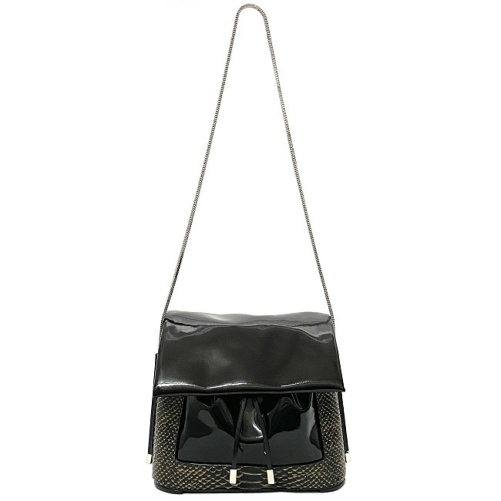 Phillip Lim Python Leather Shoulder Bag Black - image 2